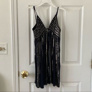 Free People Black Sequin Dress